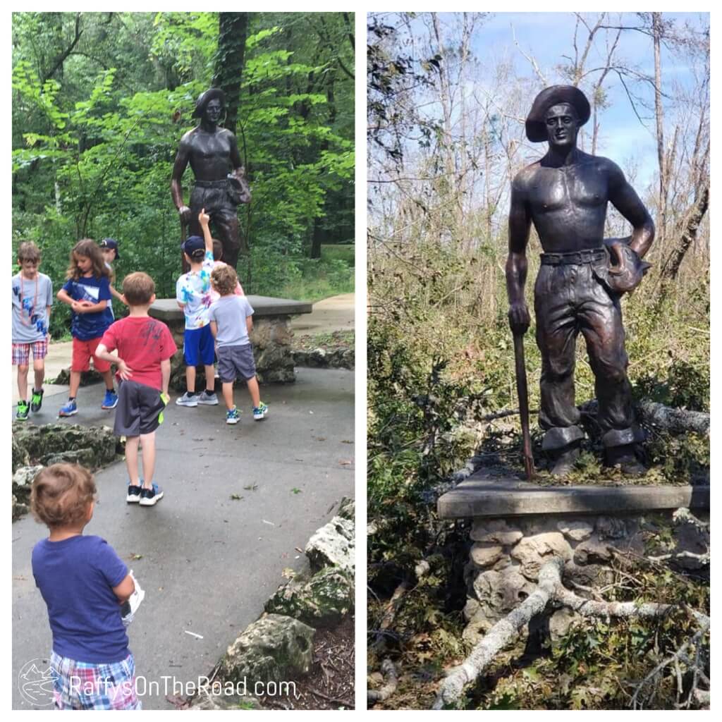 Florida Caverns State Park Statute, Before and After Hurricane Michael