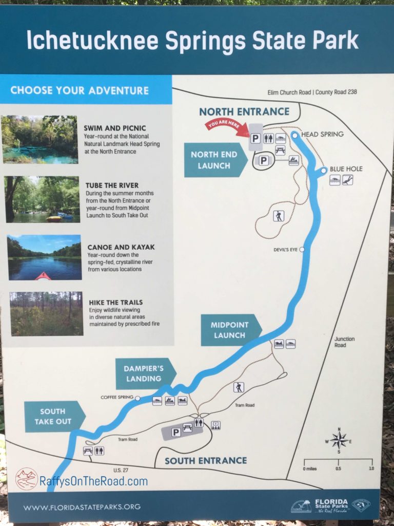 Ichetucknee Springs State Park Map