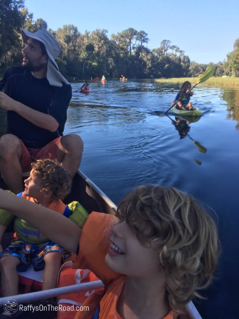 Rainbow River Canoeing and Kayaking with Kids