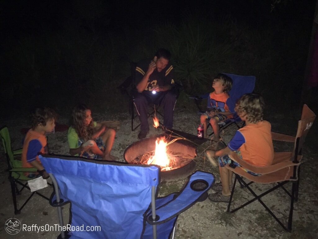Rainbow Springs State Park Campground Campfire