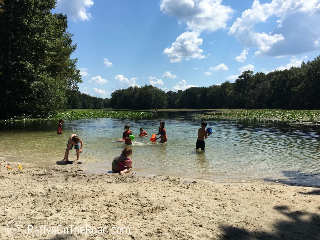 Swimming at Wacissa River Boat Ramp