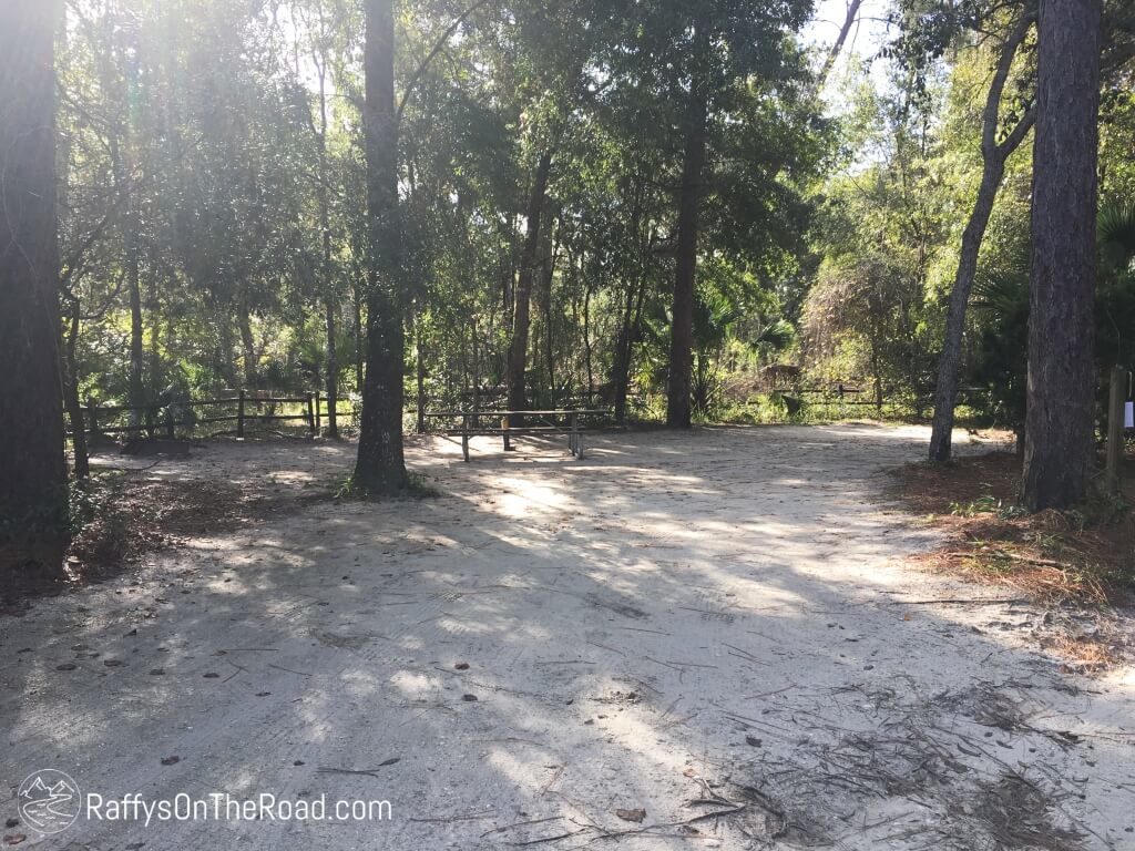 Kelly Park Campground Site 14 Empty