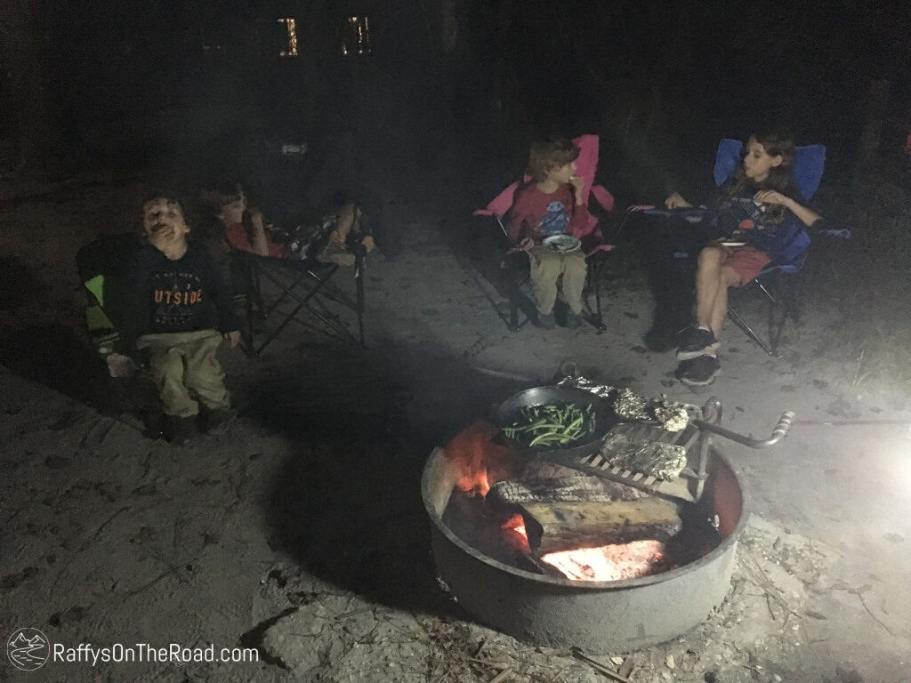 Kelly Park Camping Campfire