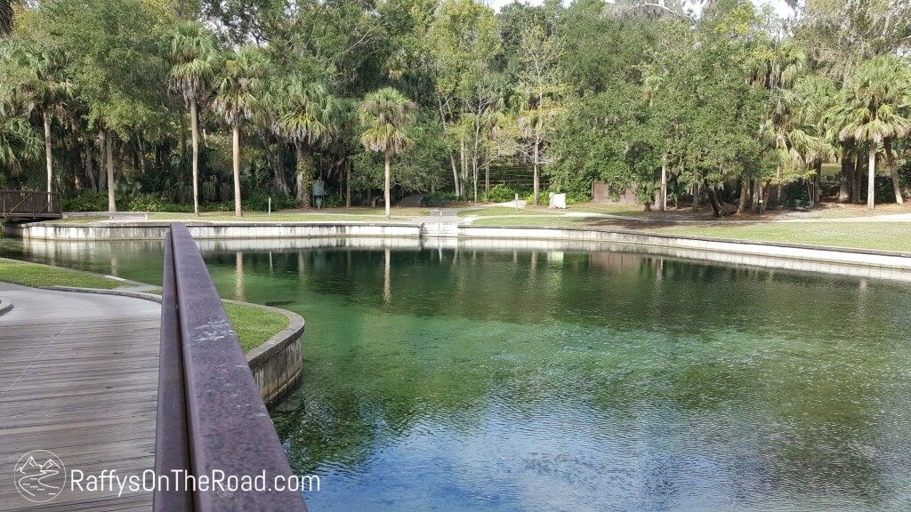 Kelly Park Swimming Area from Bridge