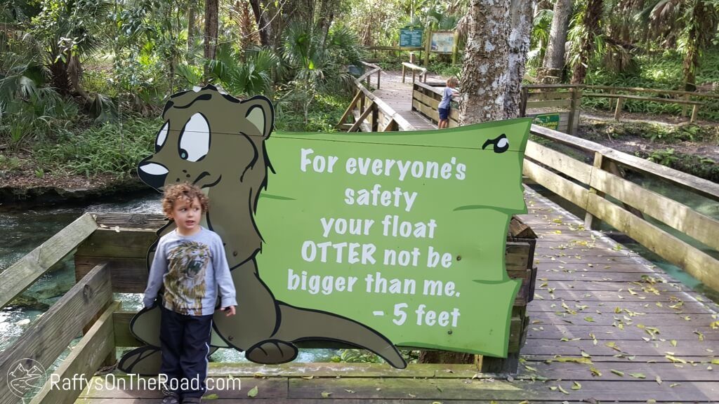 Kelly Park Tubing Sign